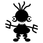 Forked Fingers Monster Stencil