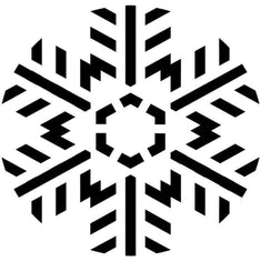 Feathered Snowflake Craft Stencil