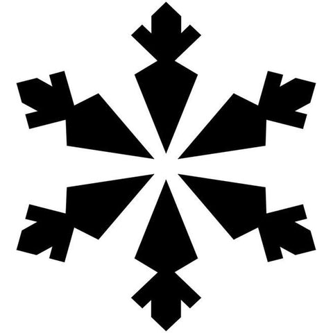 Carrot Snowflake Craft Stencil