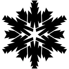 Twelve Sided Star Snowflake Craft Stencil