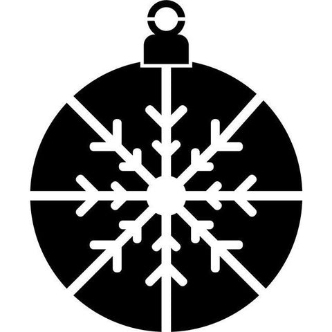 Snowflake Ornament Craft Stencil