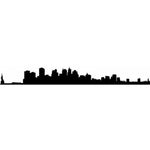 NY City Skyline Wall Stencils