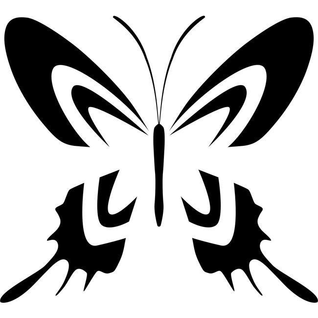 Two-Tone Swallowtail Butterfly Stencil