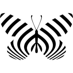 Zebra Longwing Butterfly Stencil