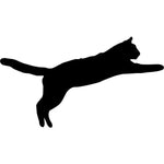 Leaping Cat Stencil