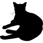Lounging Cat Stencil 03