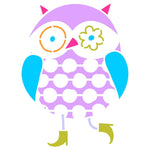 Bright Eyes Owl Stencil