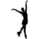 Toe Touch Figure Skating Stencil