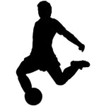 Instep Drive Soccer Stencil