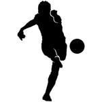 Volley Kick Soccer Stencil