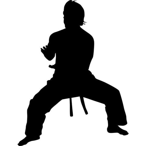 Side Stance Karate Stencil