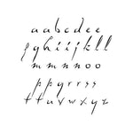 Dali Lowercase Alphabet Stencil Set
