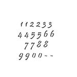 Pristina Number Stencils