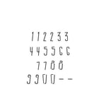 Sticks Number Stencil Set