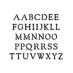 Rustic Uppercase Alphabet Stencil Set