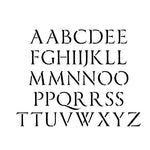 Imperator Uppercase Alphabet Stencil Set