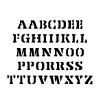 Stencil Export Uppercase Alphabet Stencil Set