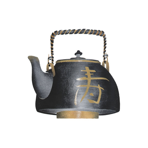 Oriental Teapot Wall Stencil by DeeSigns
