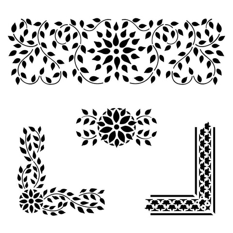 Indian Inlay Details Stencil (10 mil plastic)