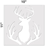 Buck Mount and Antlers Stencil (10 mil plastic)
