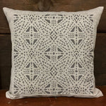Tribal Stitches All Over Pattern Stencil Pillow