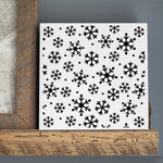 Snowflakes Allover Pattern Stencil (10 mil plastic) Canvas