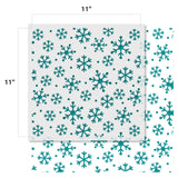 Snowflakes Allover Pattern Stencil (10 mil plastic) Repeat