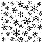 Snowflakes Allover Pattern Stencil (10 mil plastic) SKU #FS117