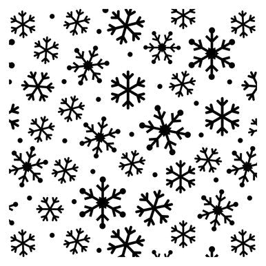 Snowflakes Allover Pattern Stencil (10 mil plastic)
