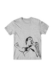 Freddie Icons Collection Stencil by Bill Burns used on a T shirt. Make your fashion statement today!