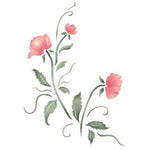 Simply Rosebuds Stencil
