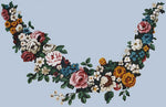 Large Flower Garland Wall Stencil by Jeff Raum