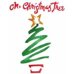 Oh Christmas Tree Stencil