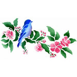 Bluebird & Blossom Pink Stencil