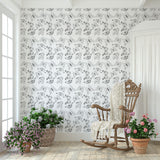 Butterfly Dreams Allover Wall Stencil - Room Setting