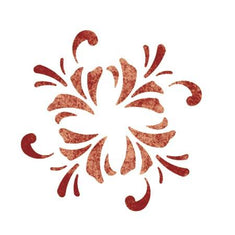 Hibiscus Medallion Accent Stencil