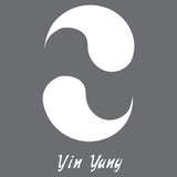 Yin Yang Accent Wall Stencil