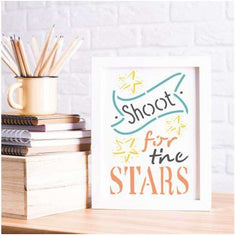 Shoot for the Stars Stencil