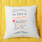 Happy Life Pillow Stencils