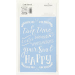 What Makes your Soul Happy Craft Stencil