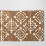 Vintage Fleur De Lis Stencil Welcome Mat