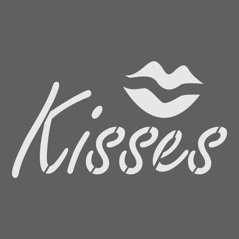 Kisses Craft Stencil