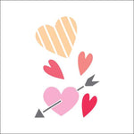 Valentine's Hearts Stencil