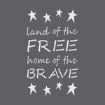 Land Of The Free Craft Stencil