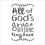 God's Grace Stencil