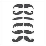 Mustaches Stencil