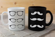 Mustaches Wall Stencil