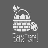 Easter Basket Craft Stencil