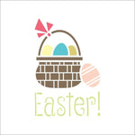 Easter Basket Wall Stencil