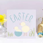Easter Chicks Craft Stencil On Canvas